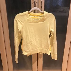 Lululemon Yellow Zip Up Side Sweater Size 2